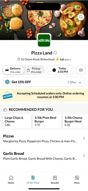 Pizza Land Birkenhead screenshot 2