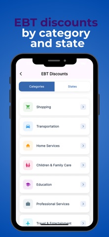 SNAP Benefits EBT 2026 iPhone screenshot