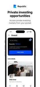 Republic: Invest in Startups screenshot #5 for iPhone