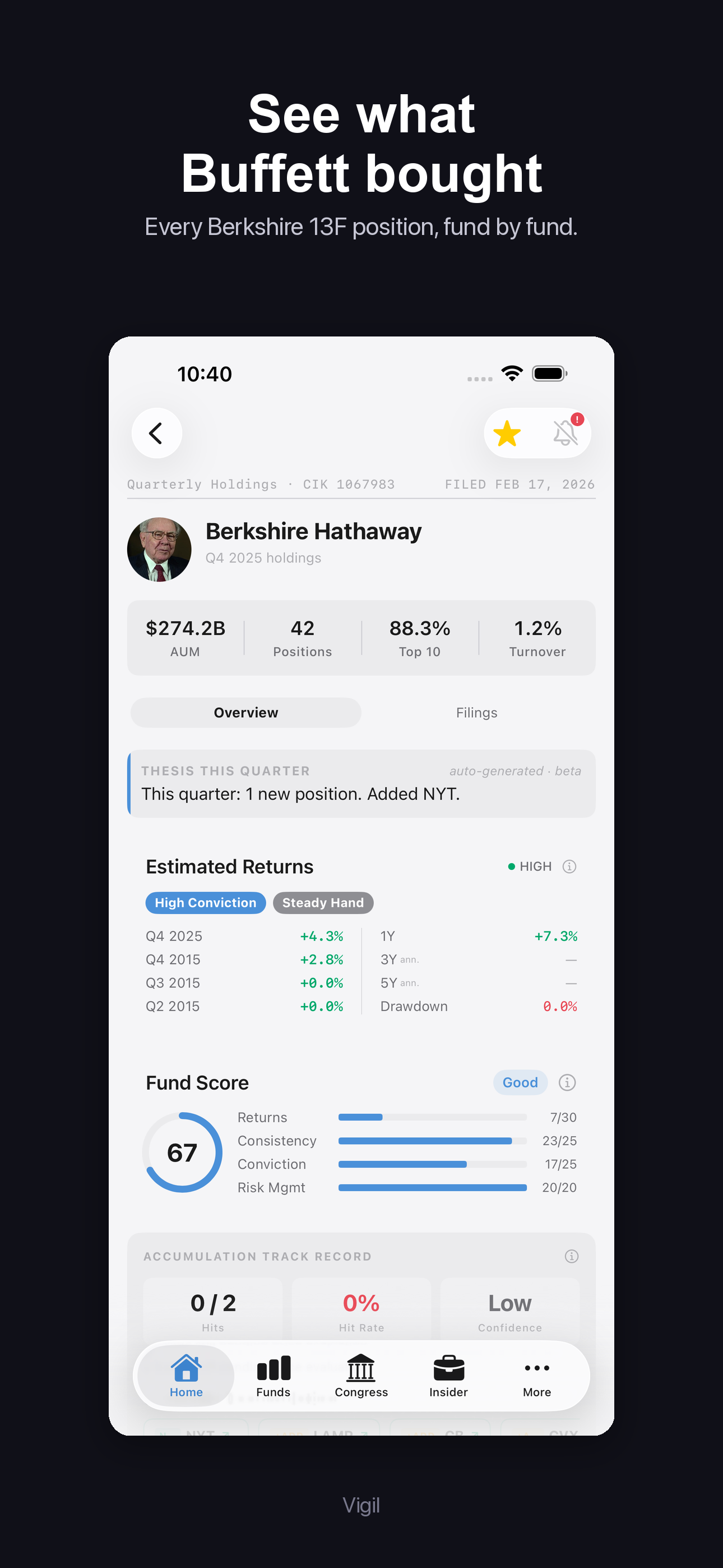 Vigil - Smart Money Tracker screenshot 2