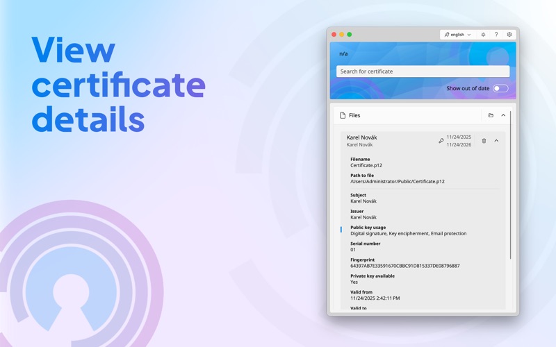 App screenshot