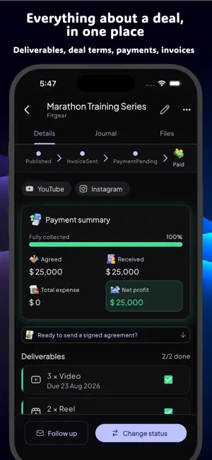 KampZ - Track Collab Payments screenshot 3