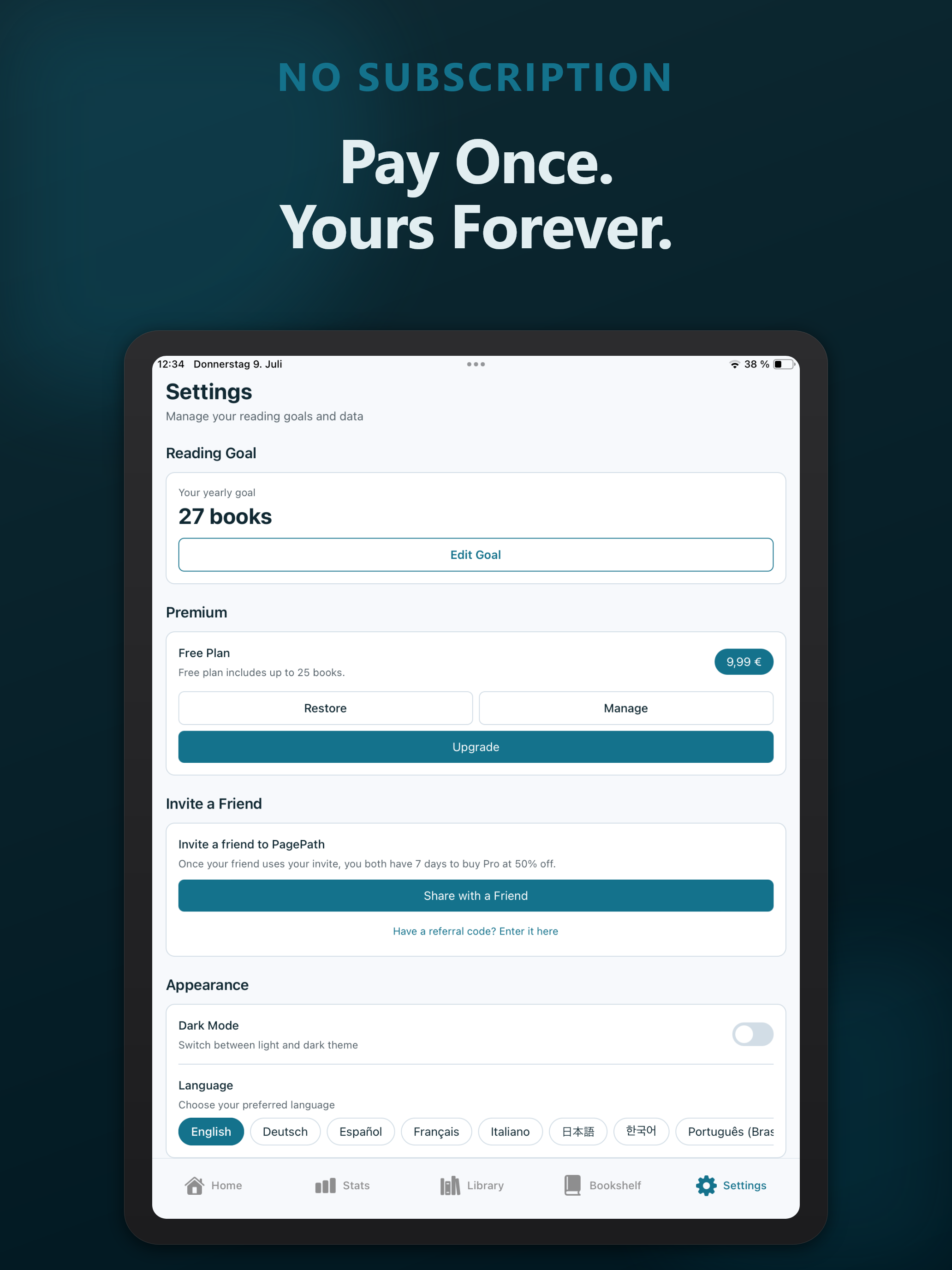 PagePath: Reading Tracker screenshot 16