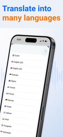 Transcribe Speech to Text – AI iPhone screenshot
