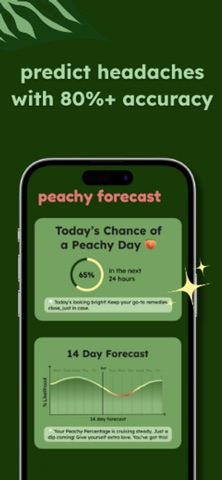 Peachy Day: Headache Tracker Screenshot 3 of 8
