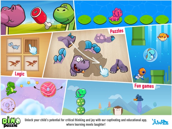 Screenshot #4 pour Jeux de dinosaures Kids puzzle