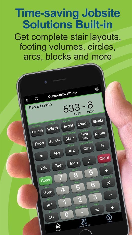 #3. ConcreteCalc Pro Calculator (iOS) 来自: Calculated Industries