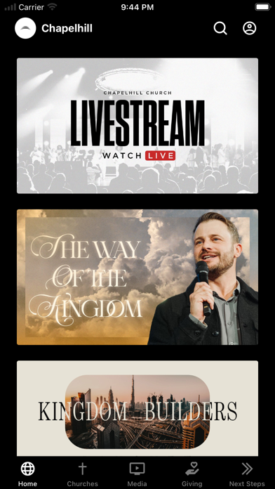 Chapelhill Church App Screenshot
