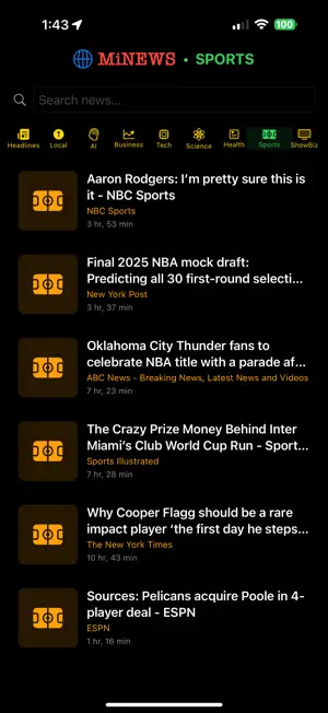 MiNEWS DAILY BRIEF screenshot 4