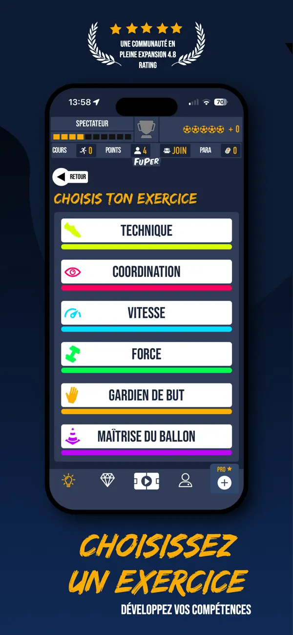 Screenshot #2 pour FuPer - Pro Football Training