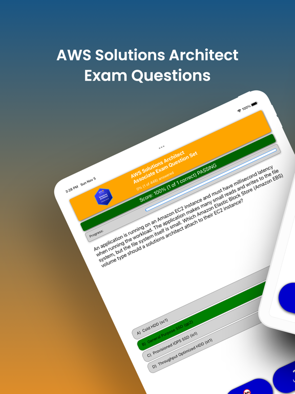 AWS Solutions Architect Exam iPad screenshot 1 - Education app