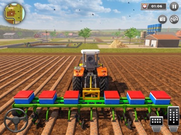 Real Tractor Farming Game iPad screenshot
