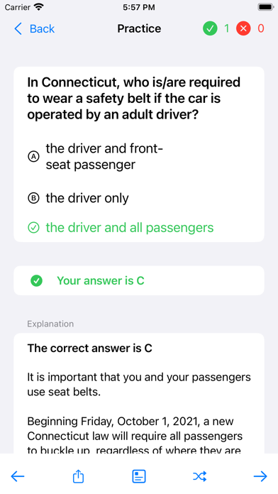 CT Driving Test - DMVCool Screenshot