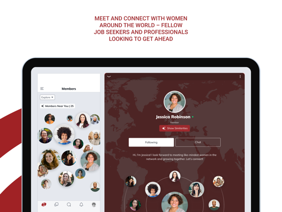 Dress for Success iPad screenshot 1 - Social Networking app