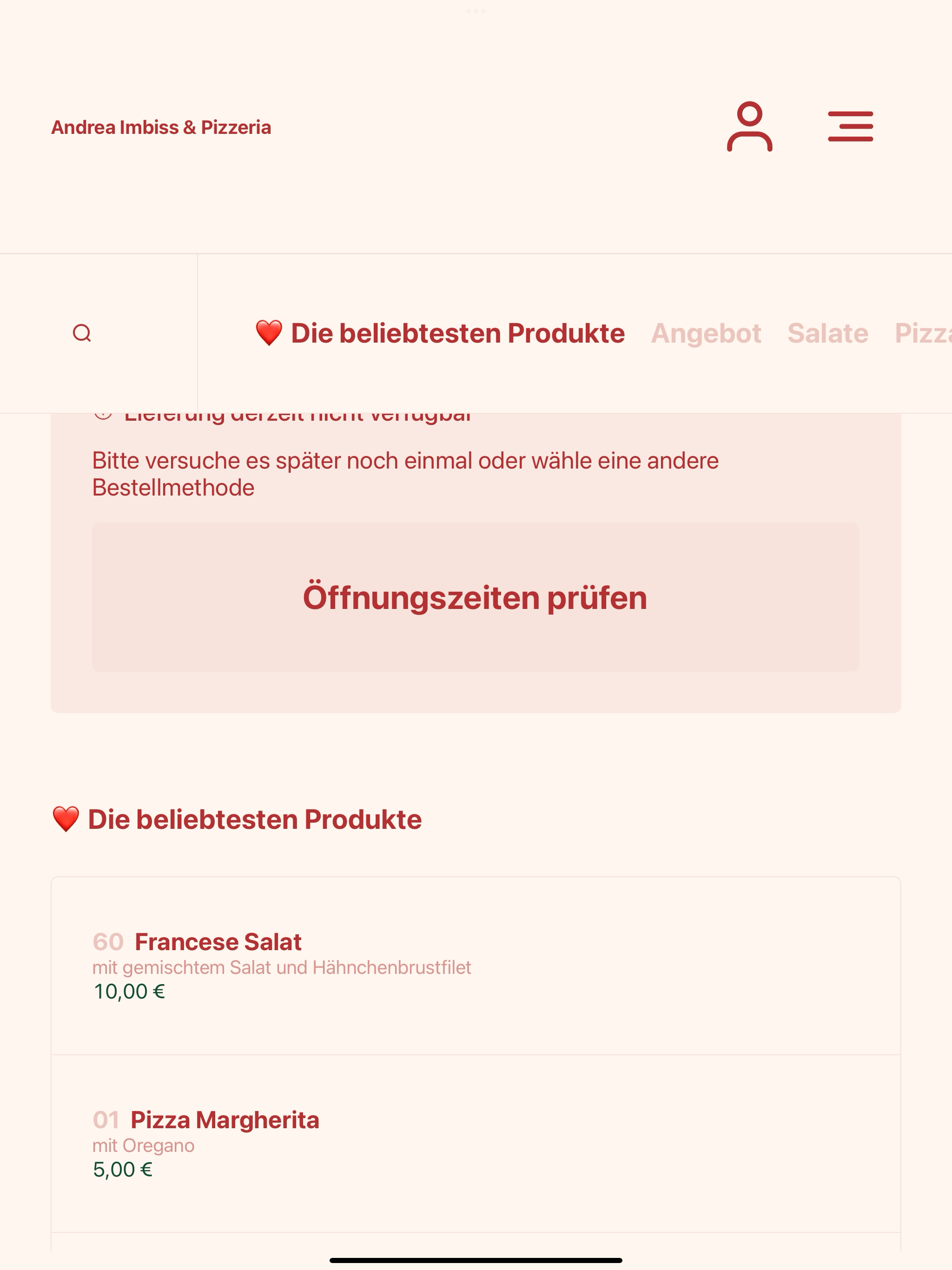 Andrea Imbiss & Pizzeria screenshot 7
