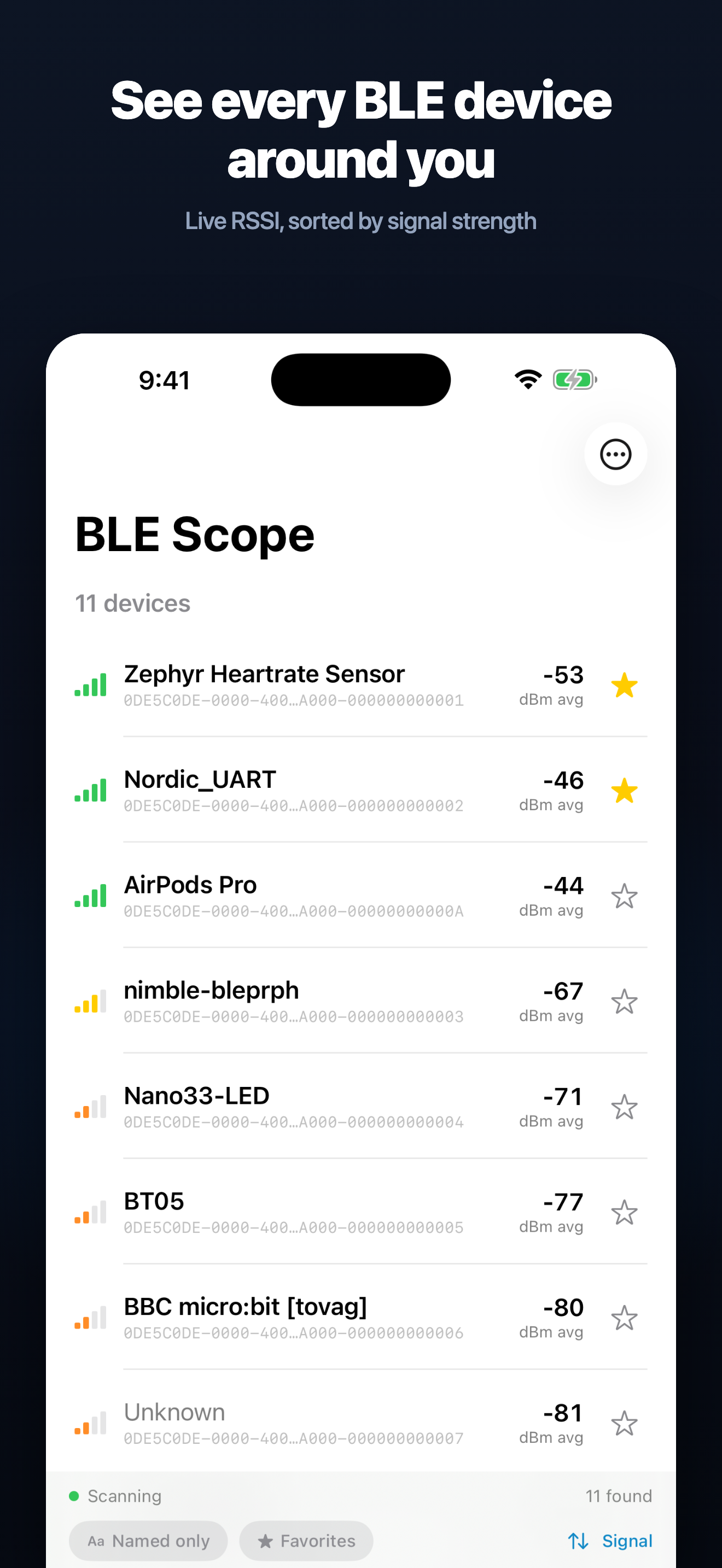 BLE Scope – Bluetooth Tool