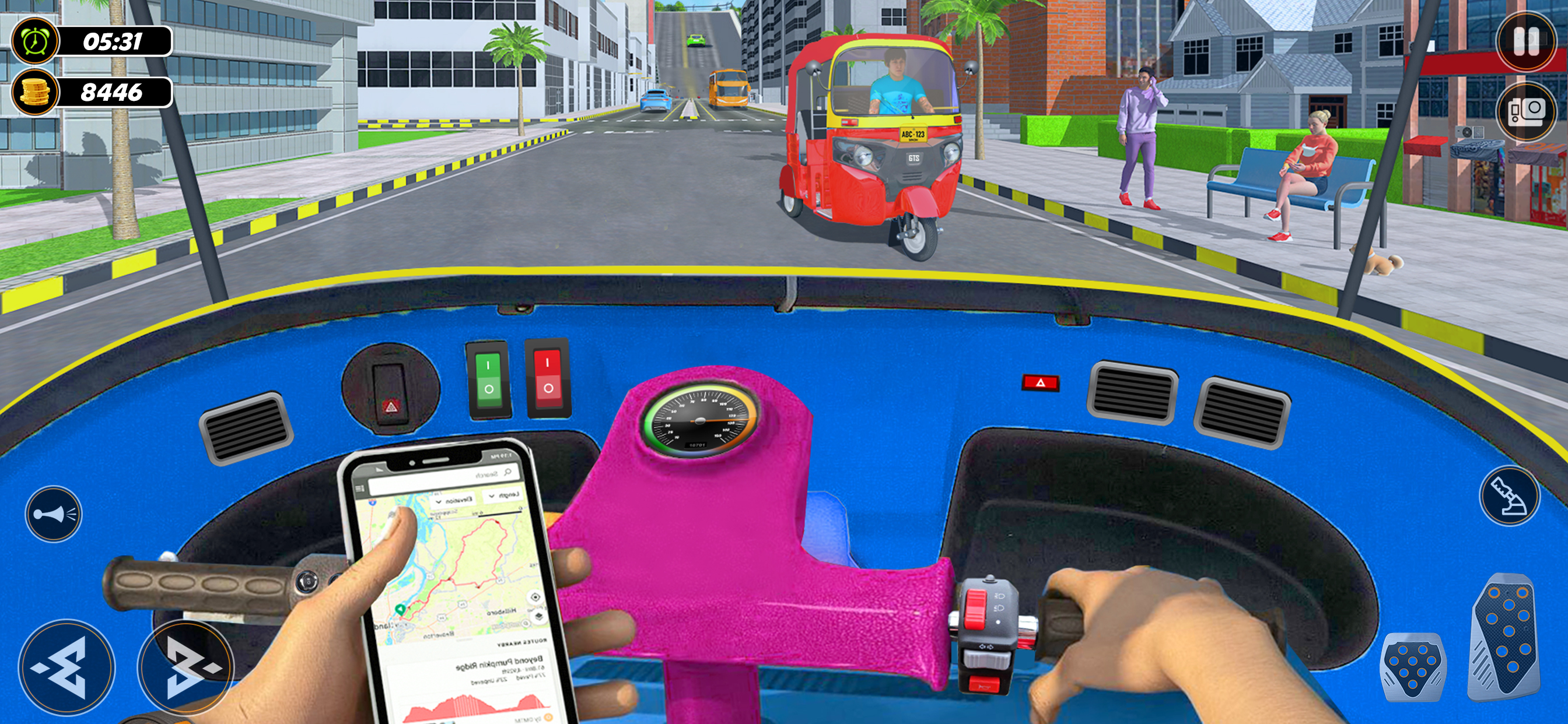 City Tuk Tuk: Driving Games 3D