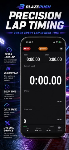 BlazePush: GPS Lap Timer Screenshot 3 of 6