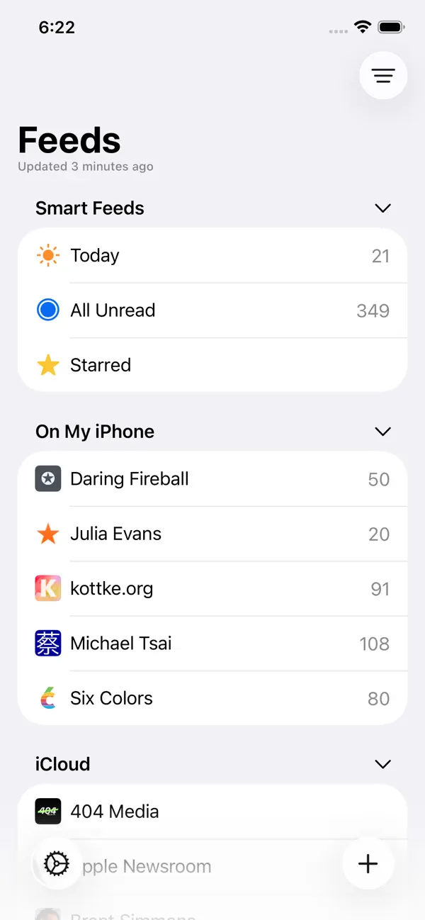 NetNewsWire: RSS Reader Screenshot 2