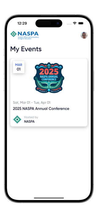 Naspa Events Screenshot 1 of 3