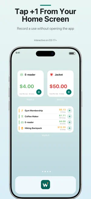Worth It - Cost Per Use screenshot 2