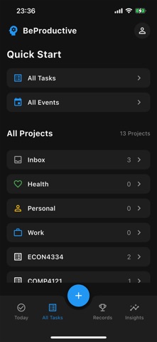 BeProductive: Todo & Calendar iPhone screenshot