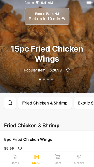 Exotic Eats NJ iPhone screenshot 2 - Food & Drink app