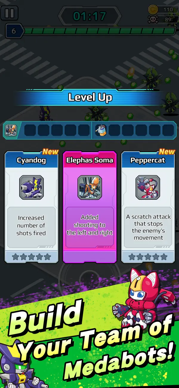 Medabots Survivors iOS Mod IPA screenshot 3 - iOS game interface