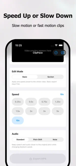 ClipPace: Video Speed Editor screenshot 2