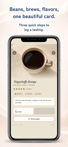 MyBrewNote: Coffee Journal iPhone screenshot