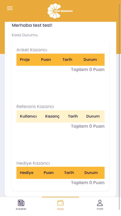RoniApp Screenshot