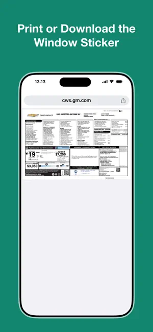 Window Sticker Lookup screenshot 2