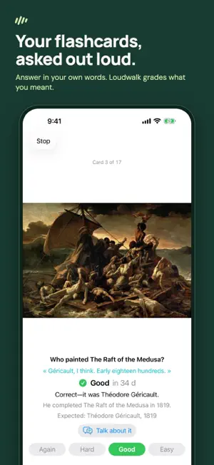 Loudwalk: Voice Flashcards screenshot 1