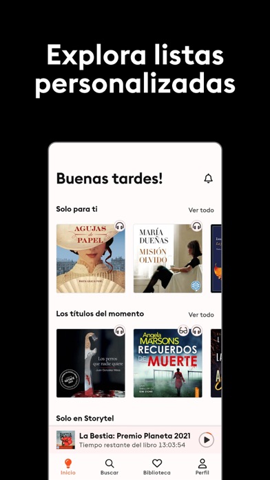Storytel: Audiolibros y Ebooks