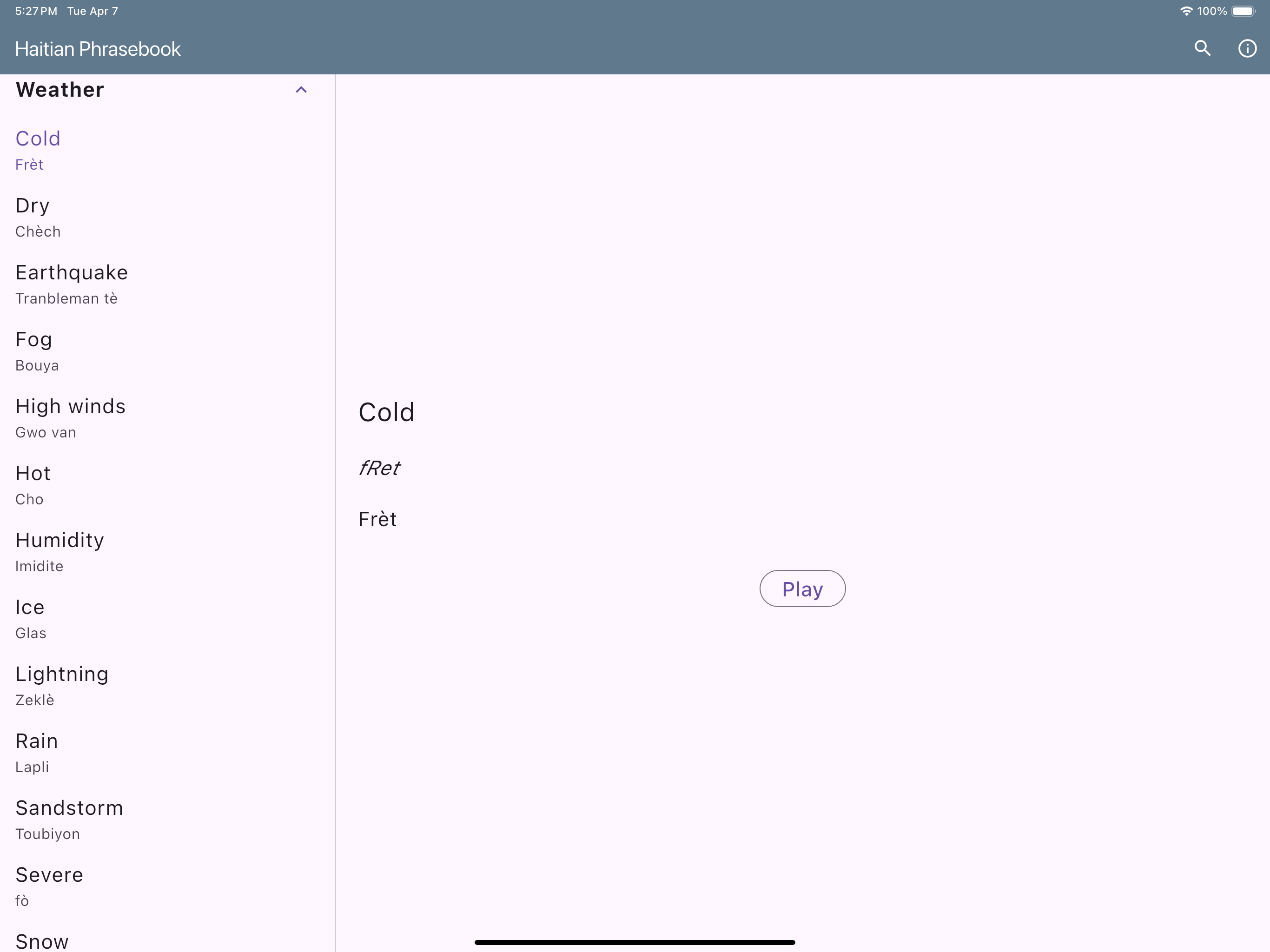 Haitian Phrasebook screenshot 16
