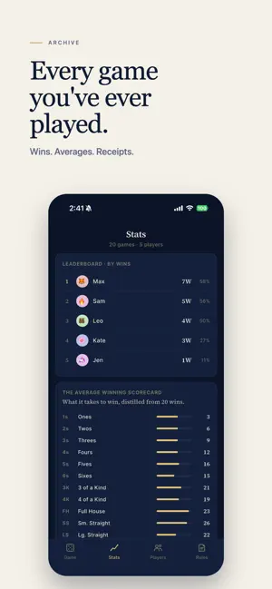 Scorecard for Yatzy screenshot 3