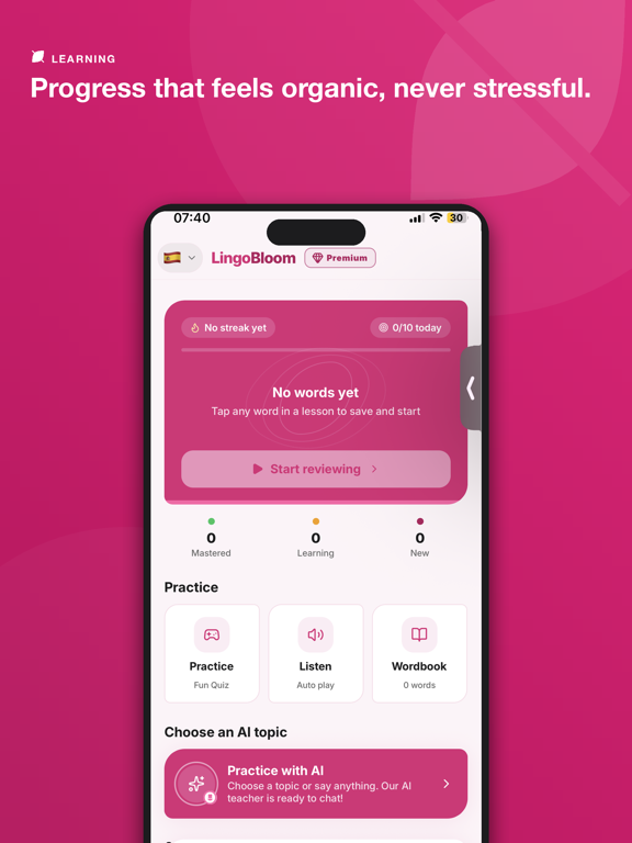 Learn Lao - LingoBloom iPad screenshot