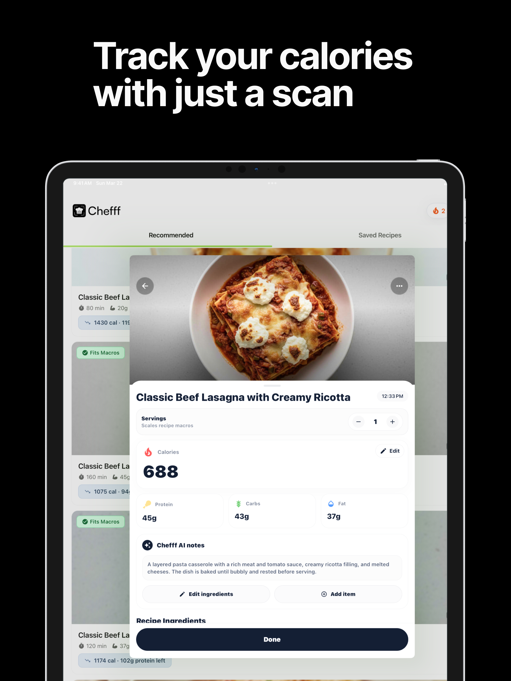 Chefff: Macro & Meal Tracker