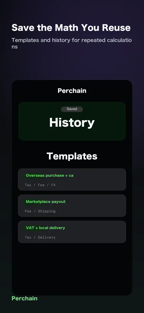Perchain - Tax & FX Calc screenshot 5