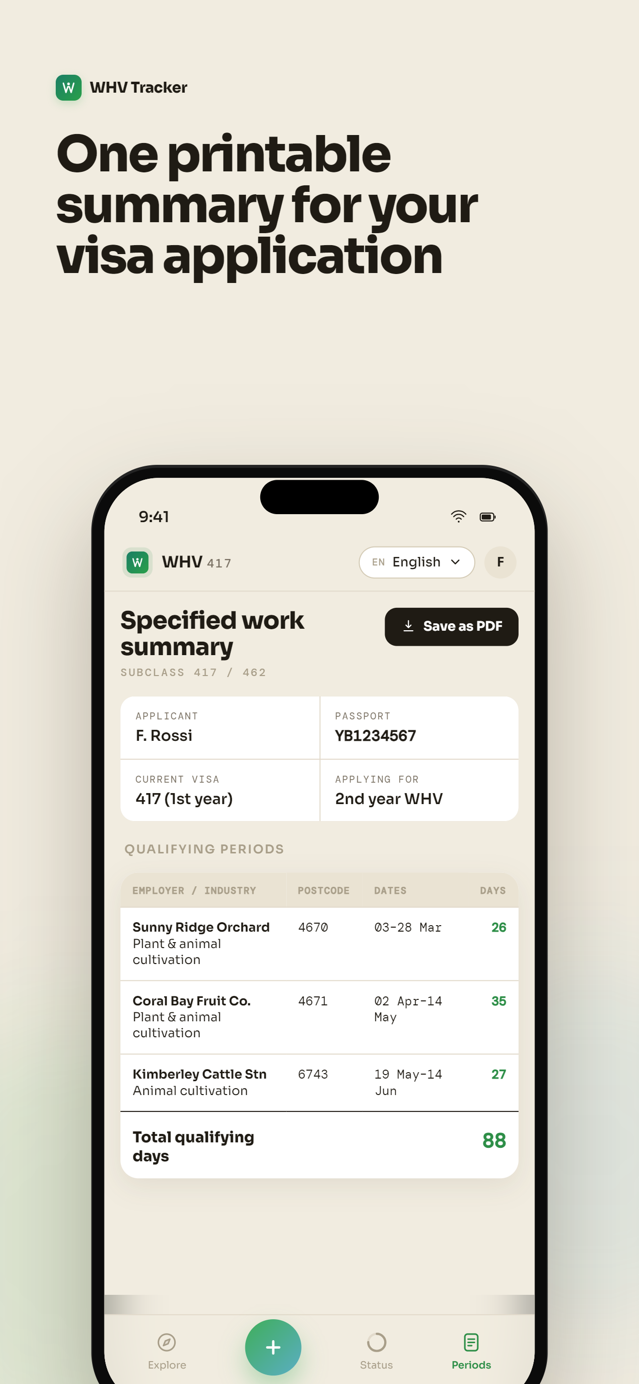WHV Tracker screenshot 4