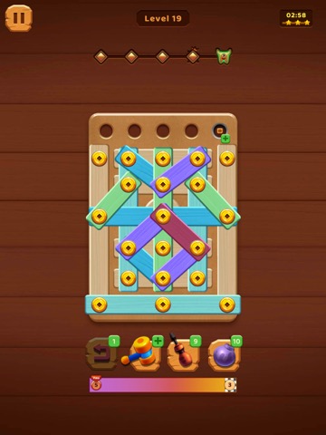 Nuts Bolts Wood Puzzle Gamesのおすすめ画像3