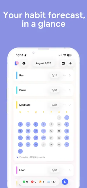 LEON: Habit Tracker & Routine screenshot 4