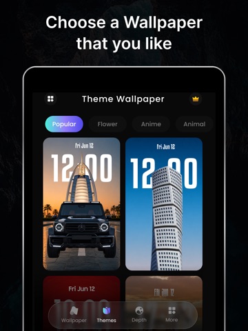 Depth Theme Wallpaper & Widget iPad screenshot 4