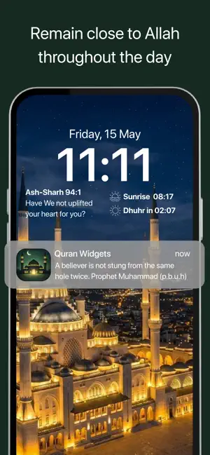 Quran Widgets: Verses & Duas iPhone screenshot 1