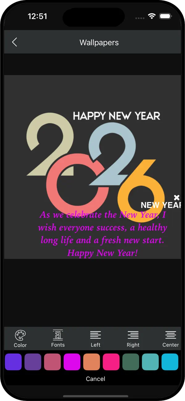Screenshot #2 pour New Year Wallpapers 2026