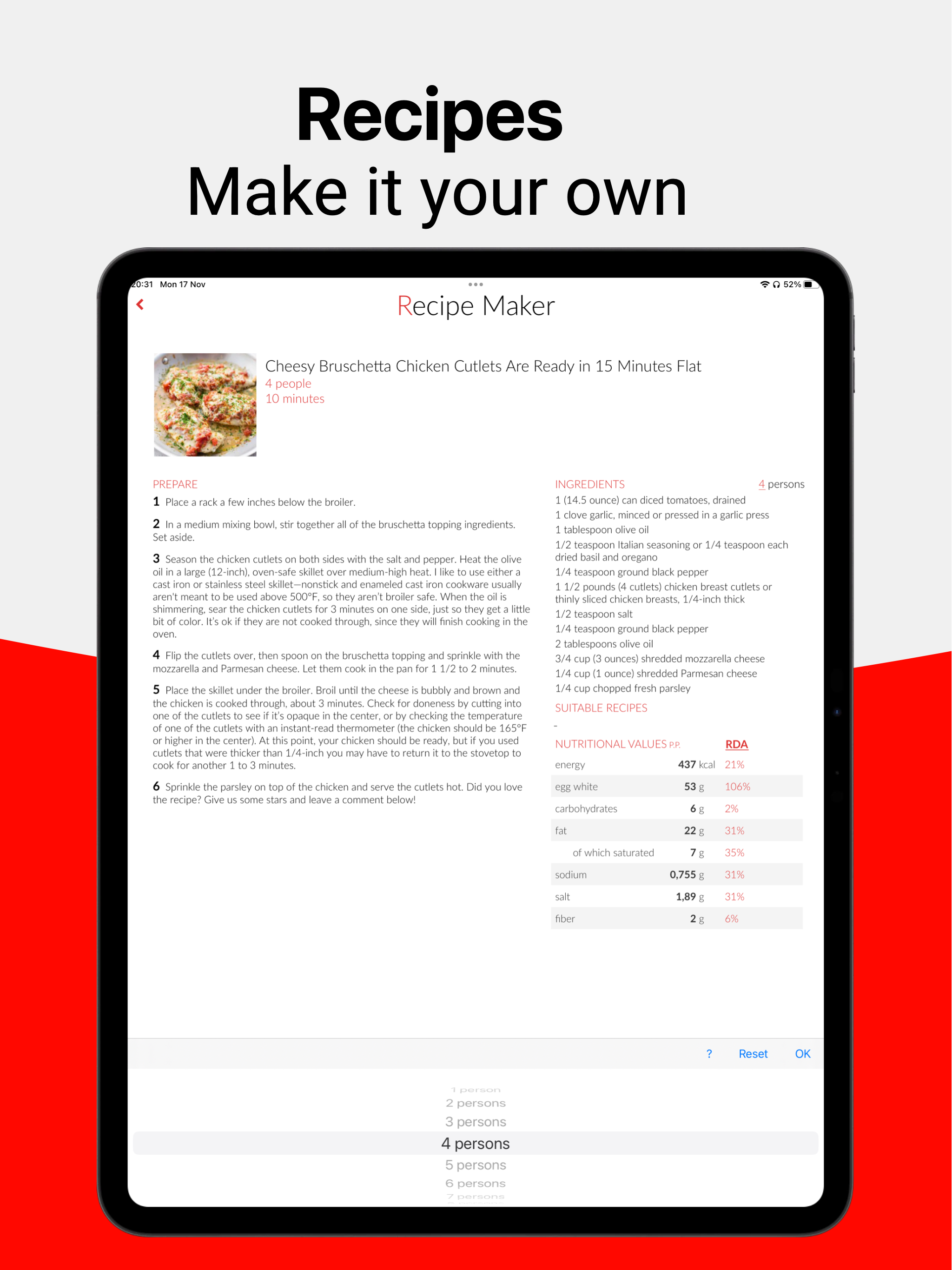 Recipe Maker – your cookbook