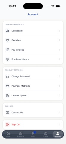 Alpine Commerce iPhone screenshot