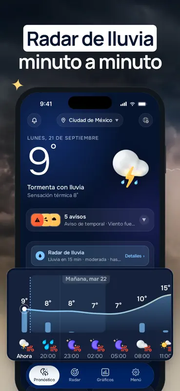 Tiempo 24: Radar Clima, Lluvia screenshot 2 of 10