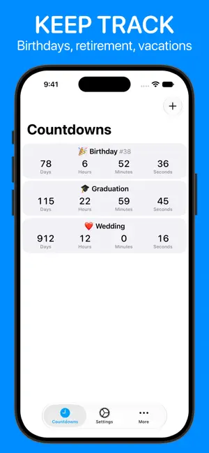 Countdowns: Widgets & Timer screenshot 1