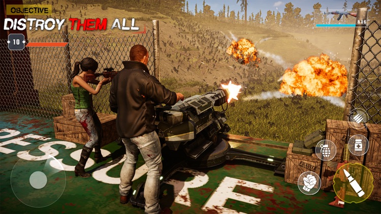 Zombie War FPS Shooting Games screenshot-3